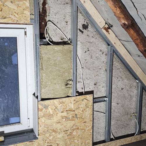 energetische Sanierung eines alten, gänzlich ungedämmten Dachbodens inklusive