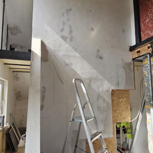 und auch der Blick auf die 4,80 Meter hohe Wand ist endlich frei!